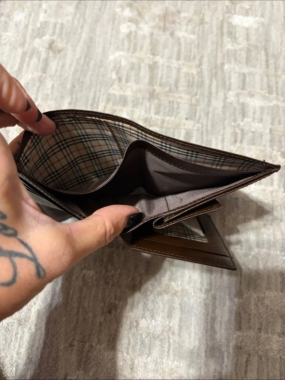 BLeather Bifold Wallet - Brown